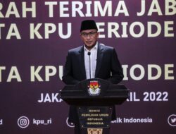 Terpilih Ketua KPU RI periode 2022-2027, Hasyim Asy’ari: Komitmen Ciptakan Inovasi Sesuai Tantangan Zaman.